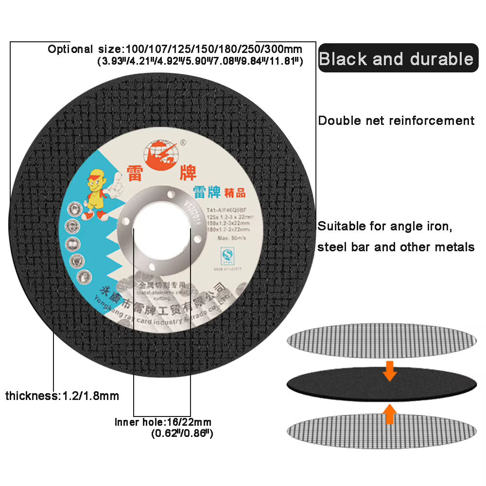 Disques de Coupe en Métal et Inox Disque de meulage pour métaux