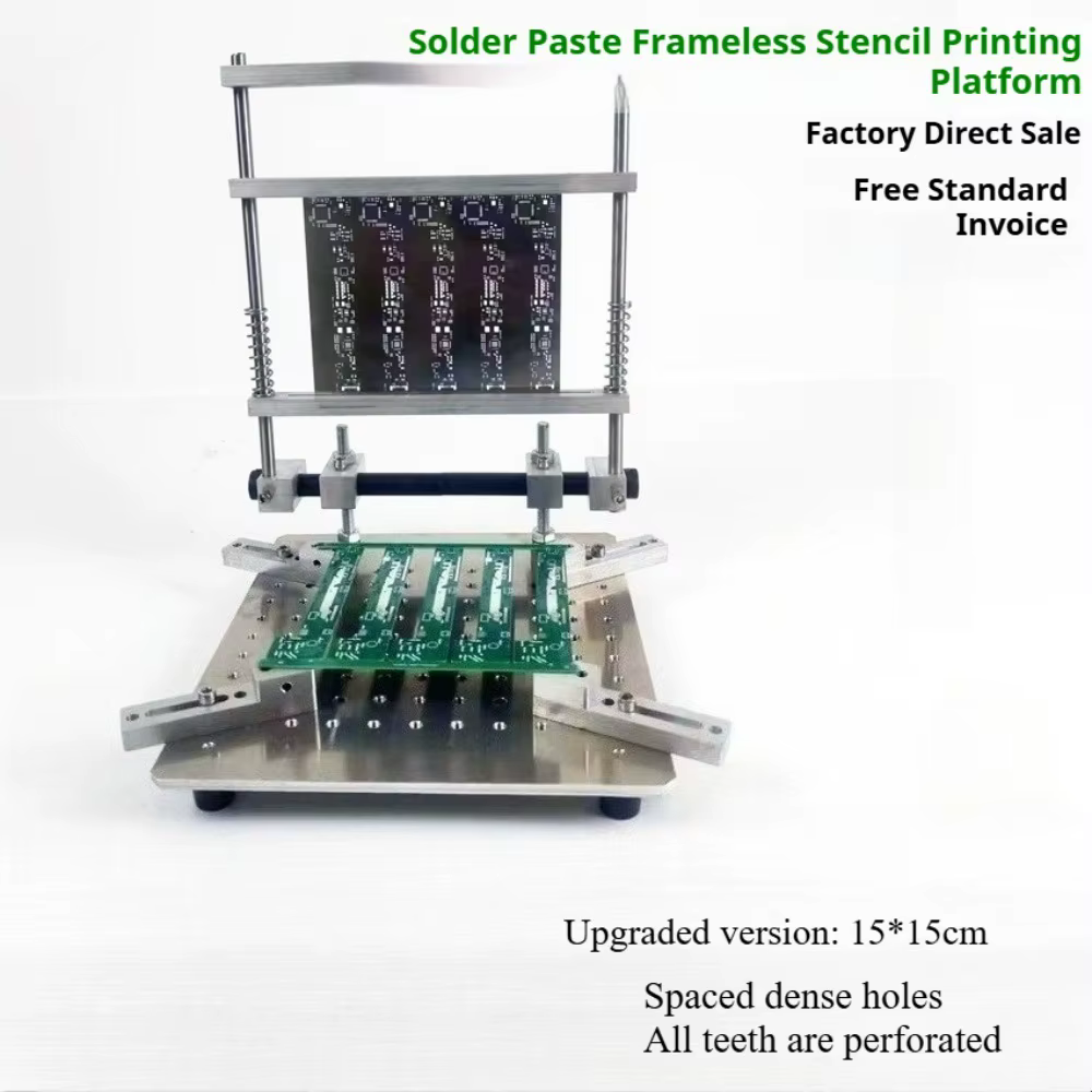 Plateforme d'impression manuelle de pâte à souder pour PCB en acier