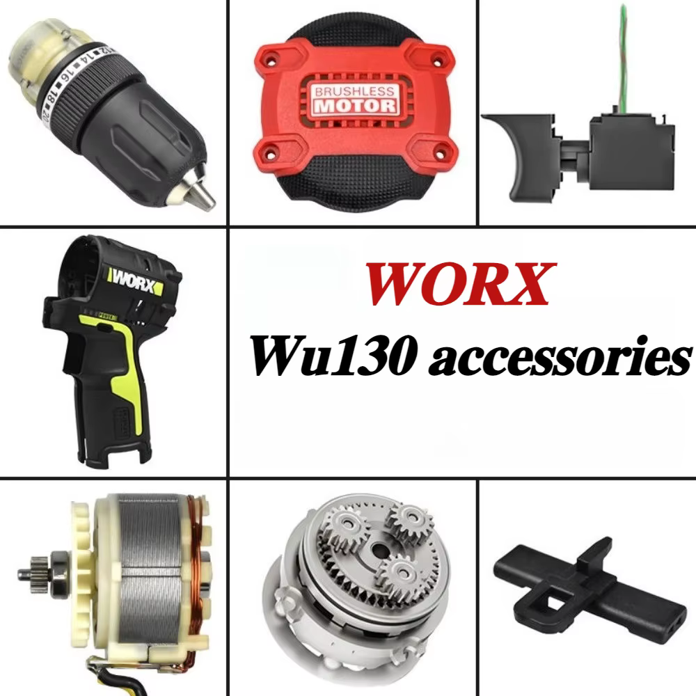 WORX WU130 perceuse électrique boîte de vitesses chargeur