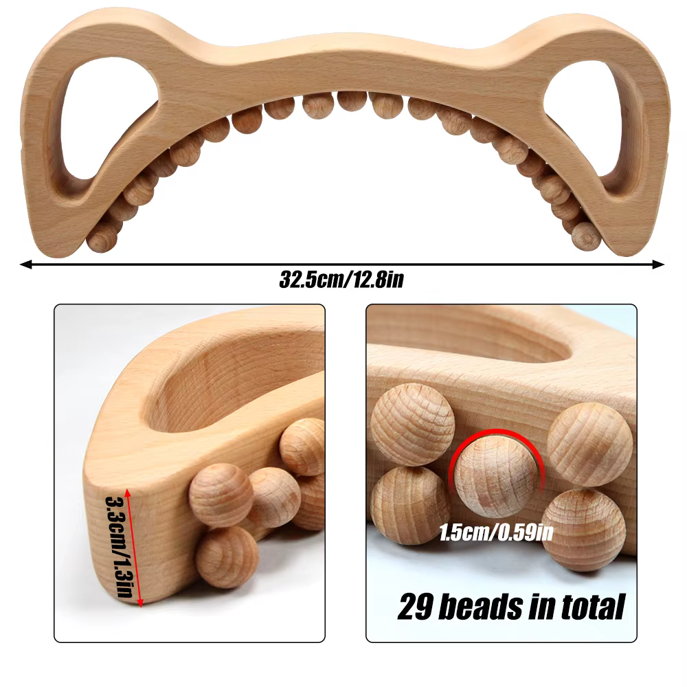 Outils de Massage thérapeutique en bois, masseur de Cellulite, brosse mince pour le corps, Kit Maderoterapia Colombiana pour le Drainage lymphatique, Anti-Cellulite
