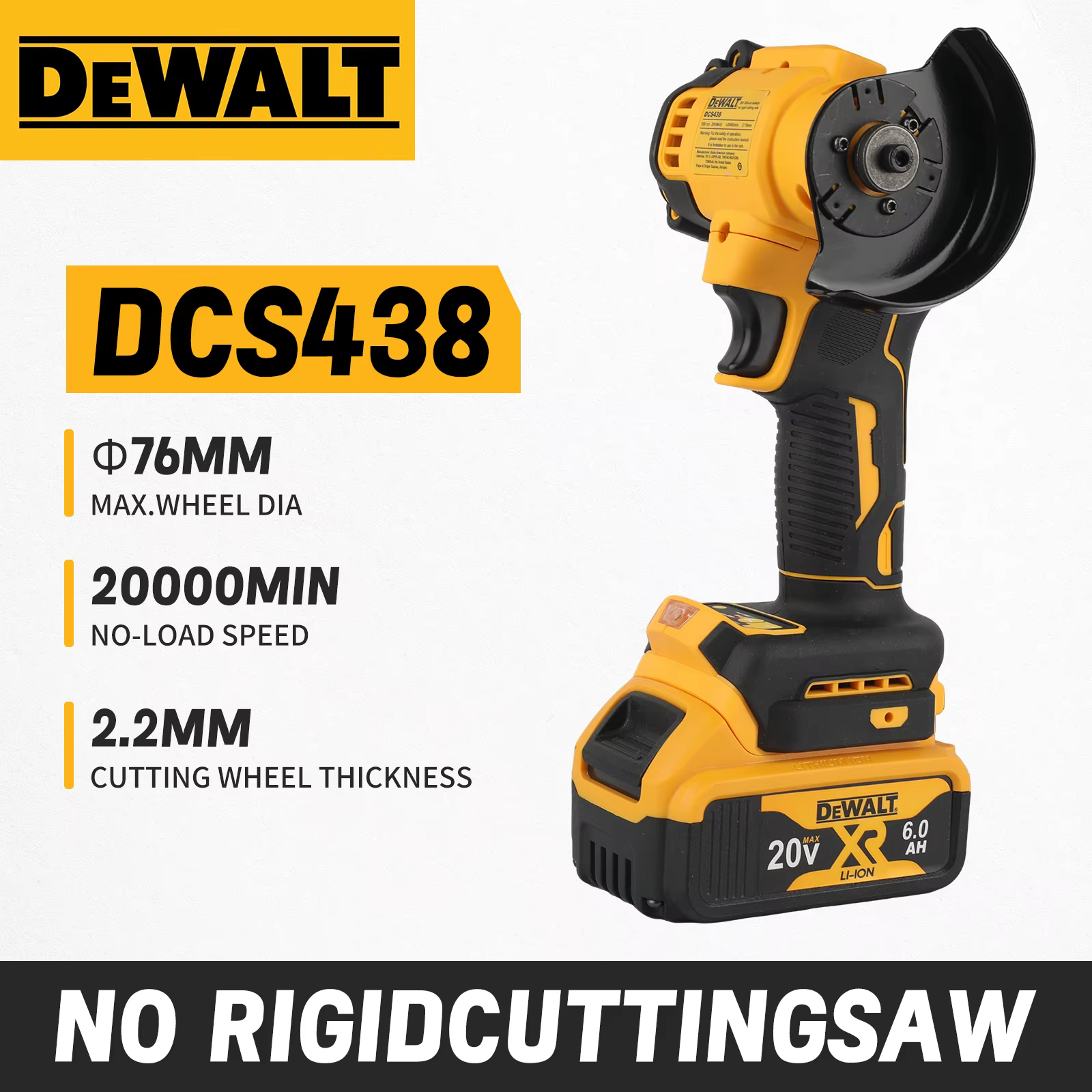 DEWALT – meuleuse d'angle sans fil