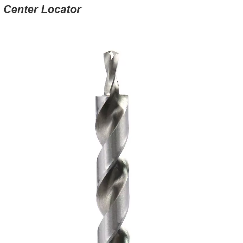 Foret étagé hélicoïdal avec localisateur de bouchon pour Guide de gabarit Kreg, collier d'arrêt de profondeur de trou pilote de poche manuel, rond hexagonal 1/4 pour le travail du bois