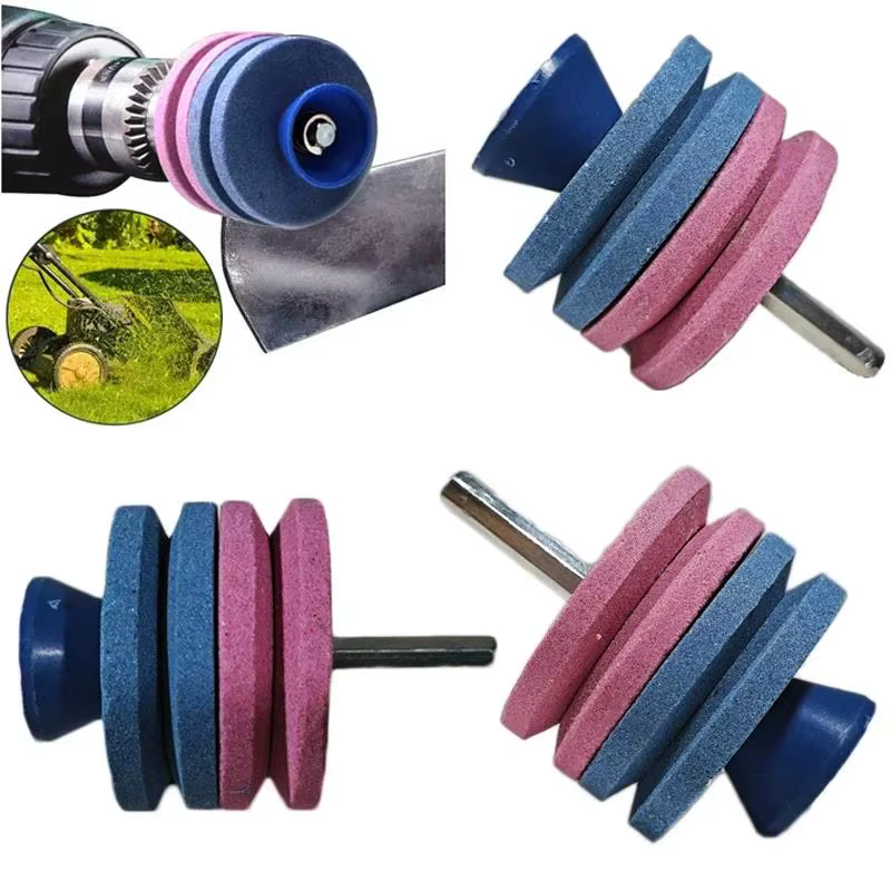 Nouveau Outils de jardin lame d'affûtage de couteaux la plus rapide meulage universel perceuse rotative coupe tondeuse à gazon