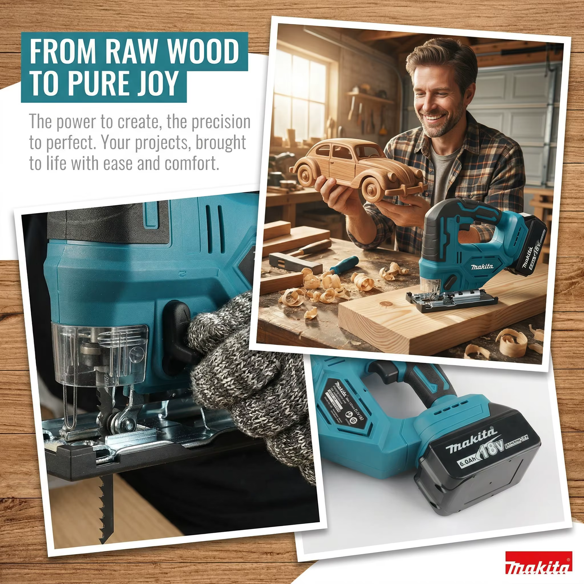 Scie sauteuse électrique sans fil Makita DJV182Z