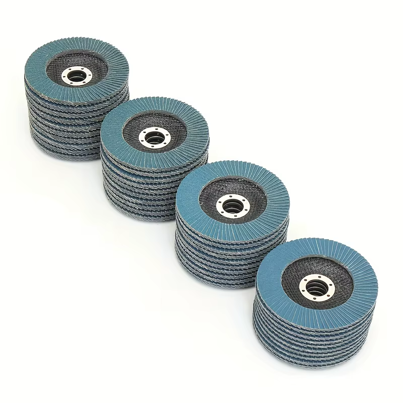 6 disques abrasifs métalliques de 125 mm pour meuleuse d'angle