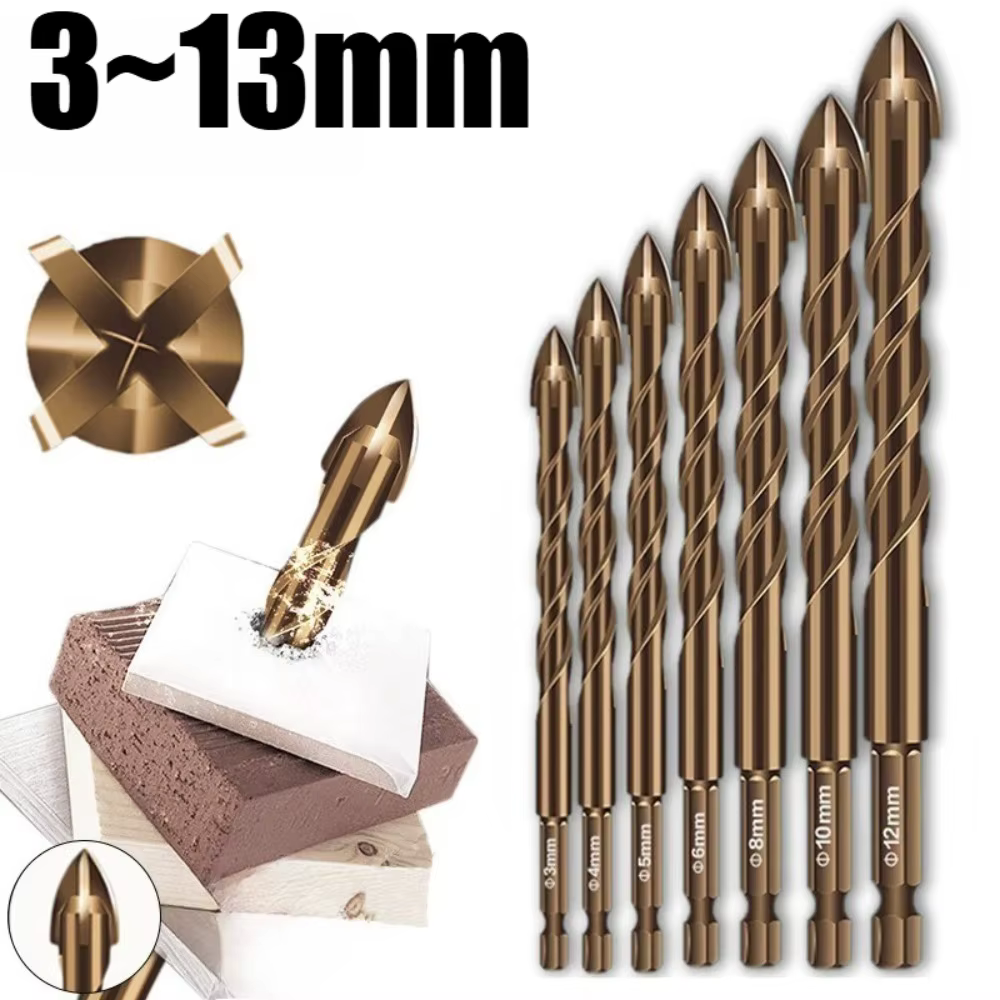 Forets à béton et maçonnerie de 3 mm à 12 mm pour verre