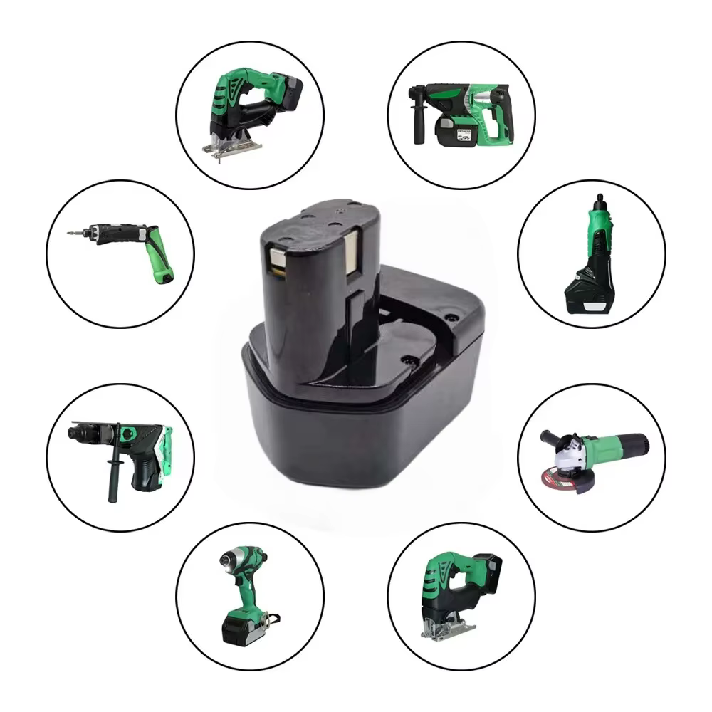 Batterie de remplacement 12V 2Ah pour perceuse sans fil Hitachi EB1220BL EB1214S CD4D DH15DV C5D WR12DMR 324360