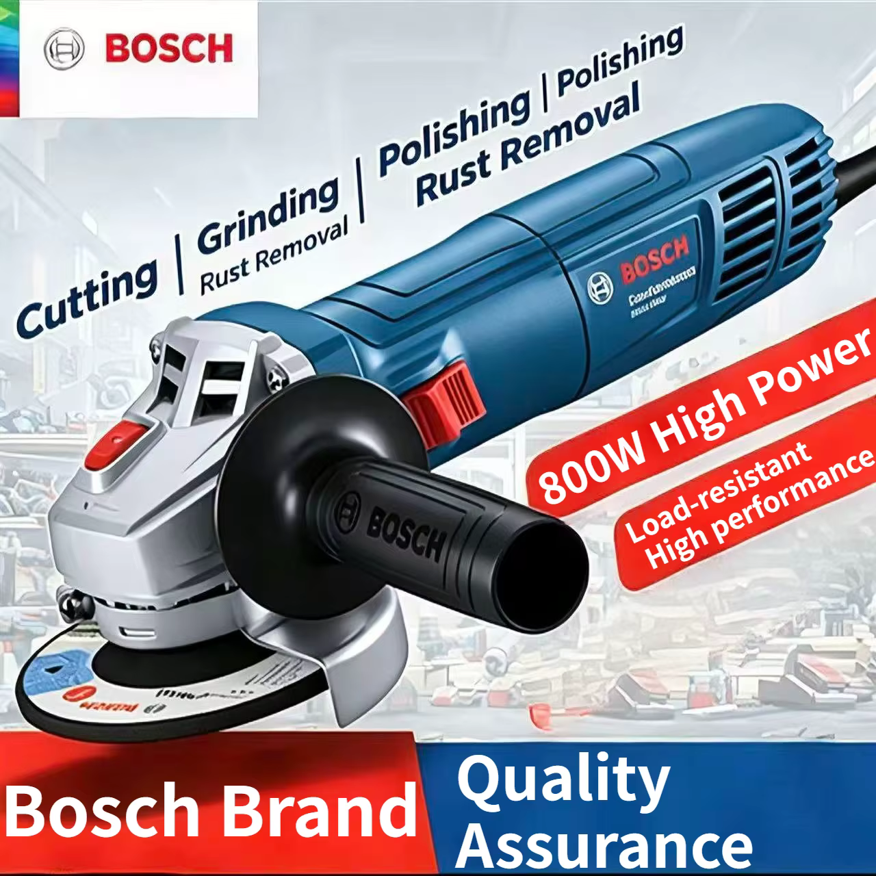 ‌ Meuleuse d'angle BOSCH GWS 800 | 800W 12000RPM | Disque de 100 mm | Pour la découpe et le meulage du métal/du pierre