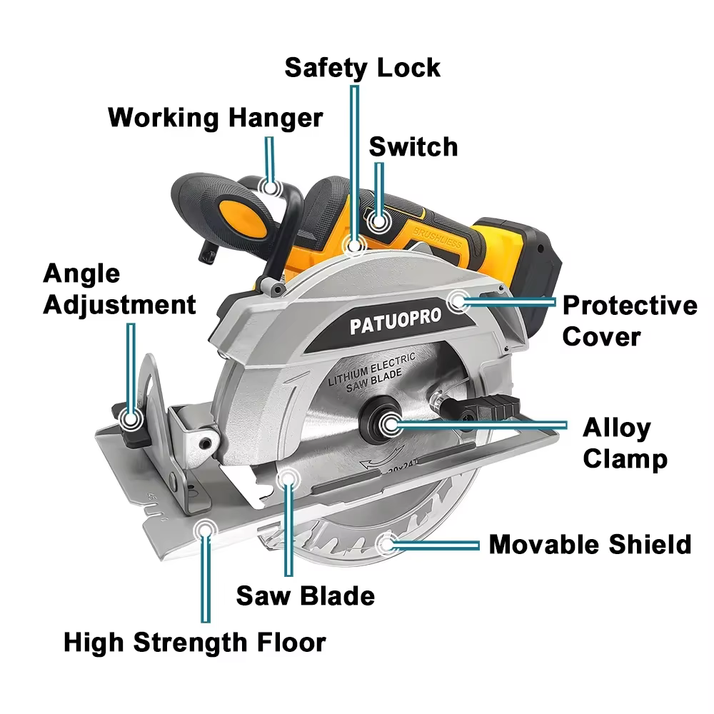 Makita-Scie circulaire électrique sans fil sans balais