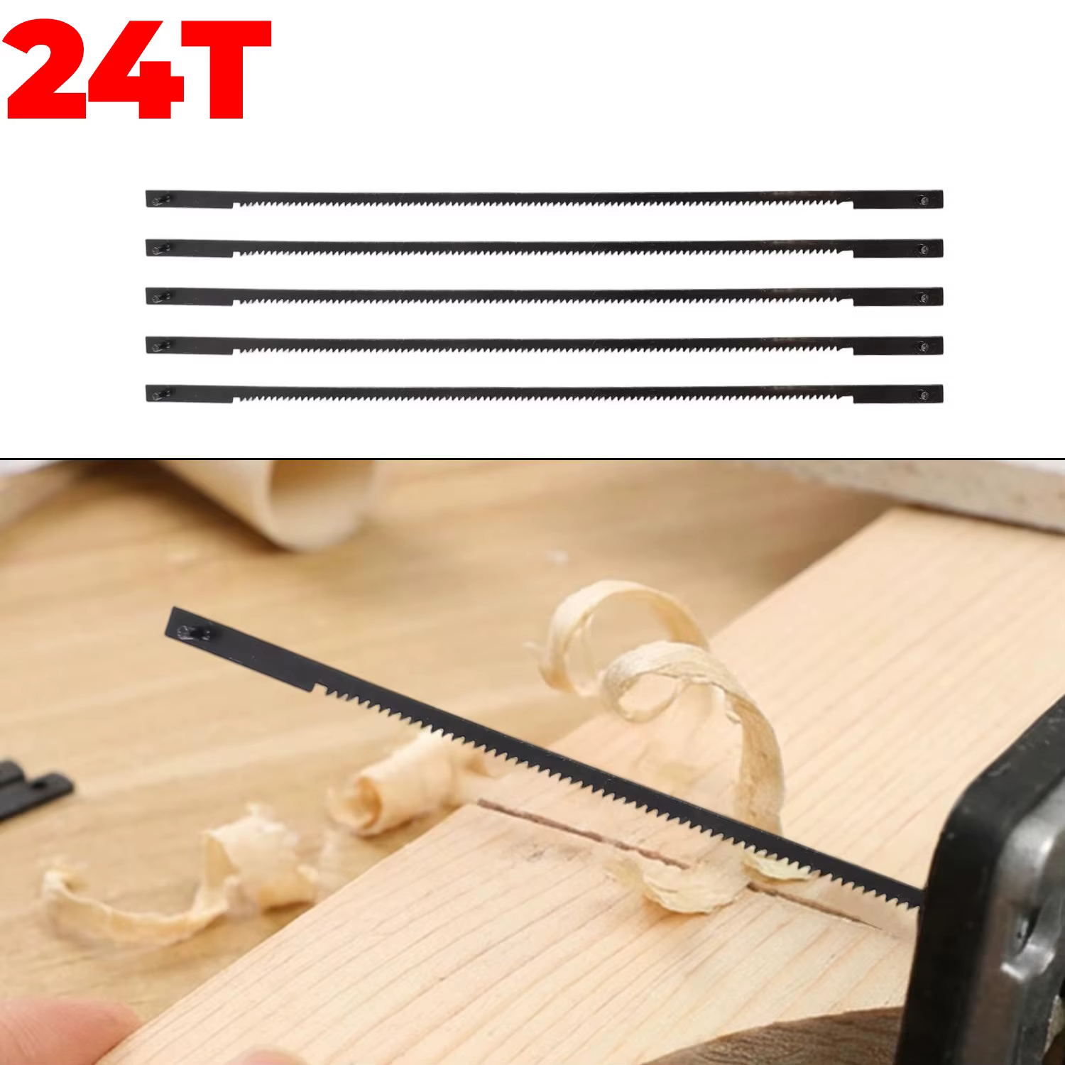 Jeu de lames de scie à chantourner 10T/15T/18T/24T, pour couper le bois, le plastique, le métal, les plaques de plâtre, l'acier au carbone, outil de menuiserie domestique