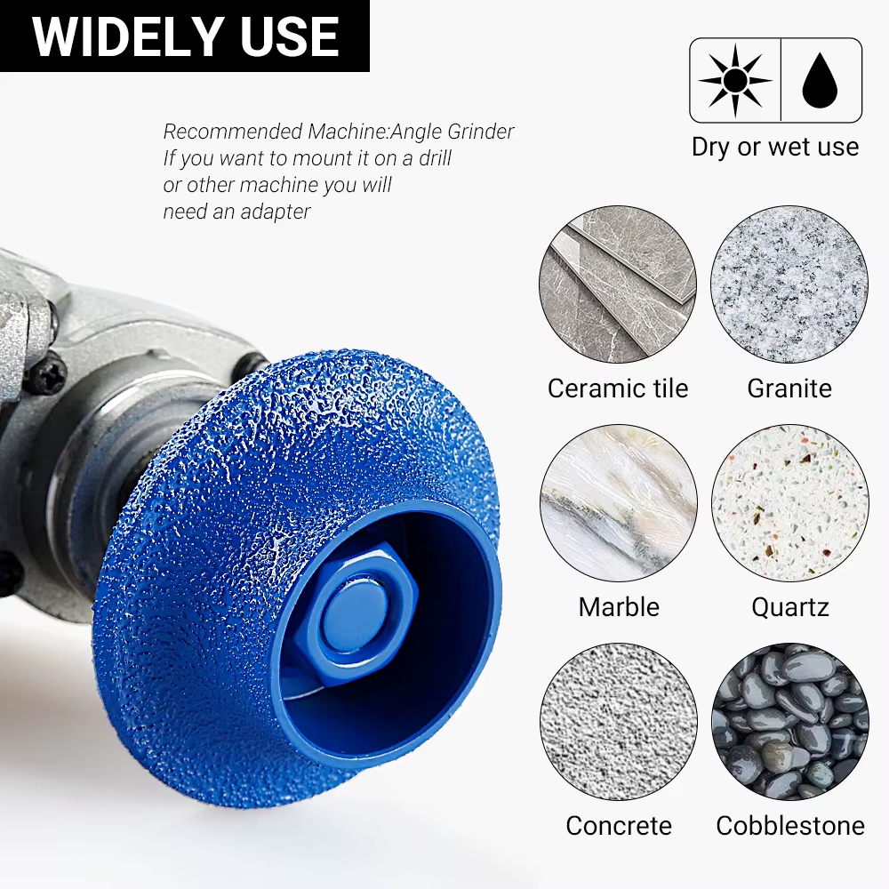Roue de polissage diamantée LOZLIN 5/8-11 M14 pour marbre