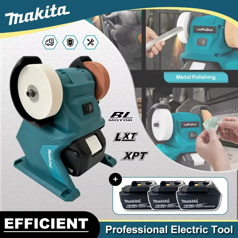 Meuleuse de banc sans fil Makita à double roue