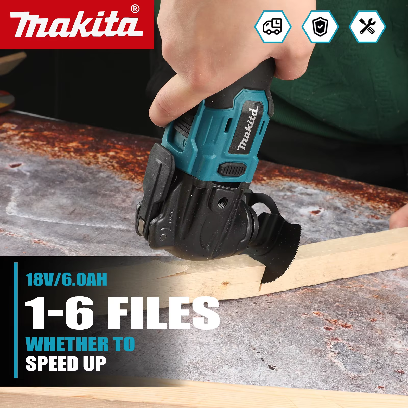 Outil oscillant sans fil Makita 18V sans balais