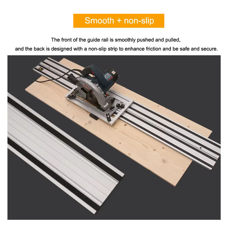Rail de guidage universel double couche pour scie circulaire électrique