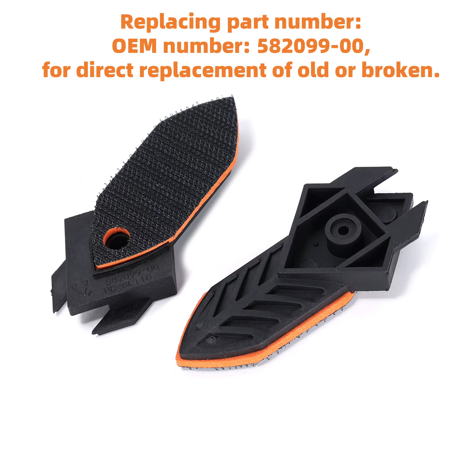 Ruimou 2 pièces ponceuse doigt plat Compatible avec Black & Decker/mouse