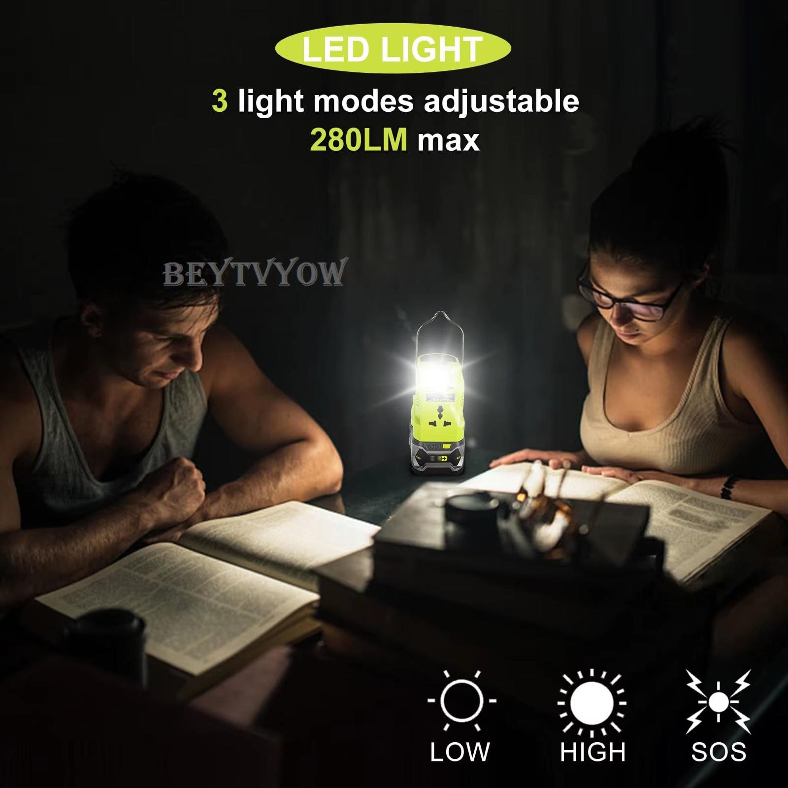 Onduleur d'alimentation pour Ryobi One 18V Batterie 200W DC 18V à AC 110V / 230V Convertisseur d'onde