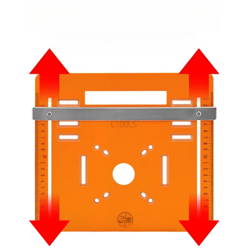 Plaque de base pour scie circulaire 90 ° Plat 45 ° Machine de découpage de découpe Oblique