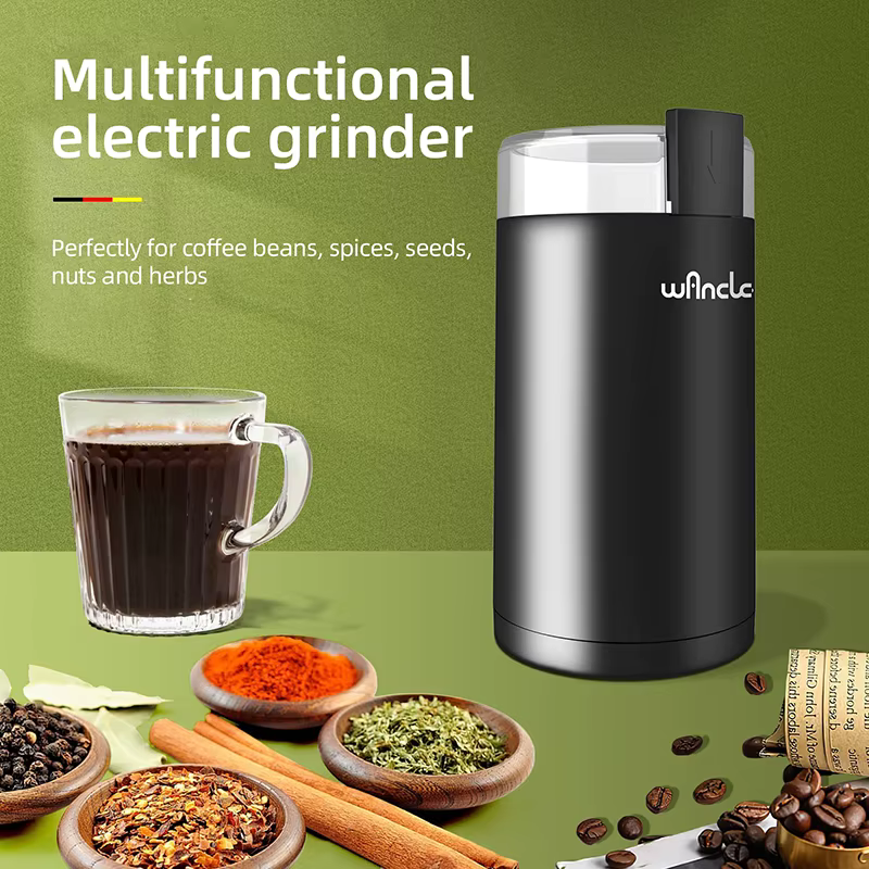 Moulin à café haute puissance 200w, 220V/120V, multifonctionnel, pour grains de café, appareil ménager, outils de cuisine