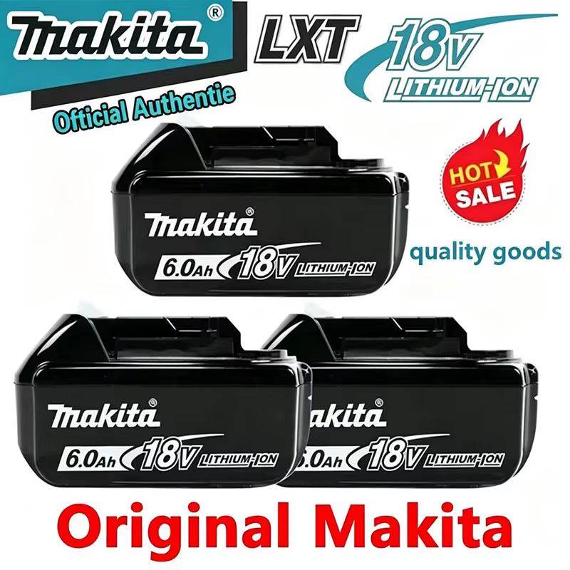 Batterie d'outil puissante Makita 18V 5Ah 6Ah + chargeur