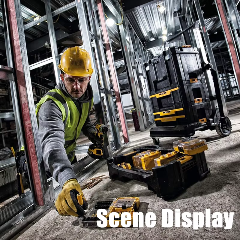 DEWALT DT70716-QZ système TSTAK outil électrique accessoires boîte empilable amovible Portable stockage en plastique mallette à outils de transport