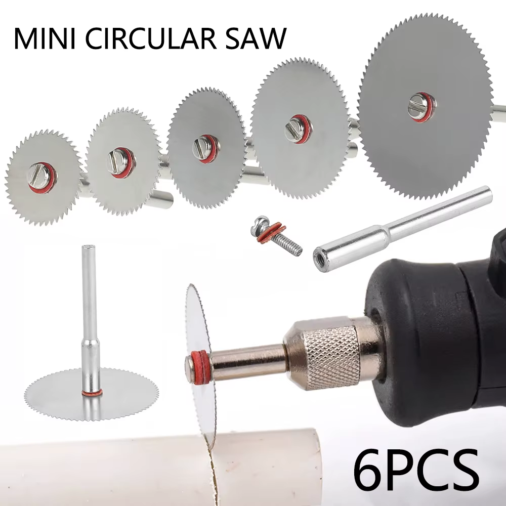 Jeu de Mini lames de scie circulaire avec mandrin de 2.35mm