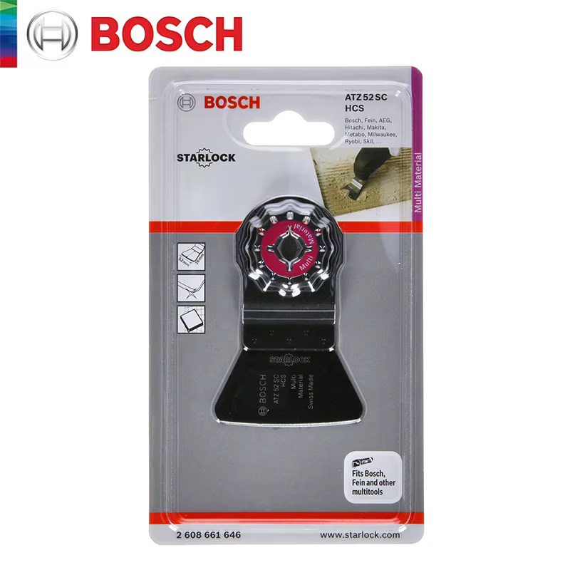 Bosch Starlock grattoir professionnel lames de scie oscillantes ATZ 52 SC résidus durcis lame