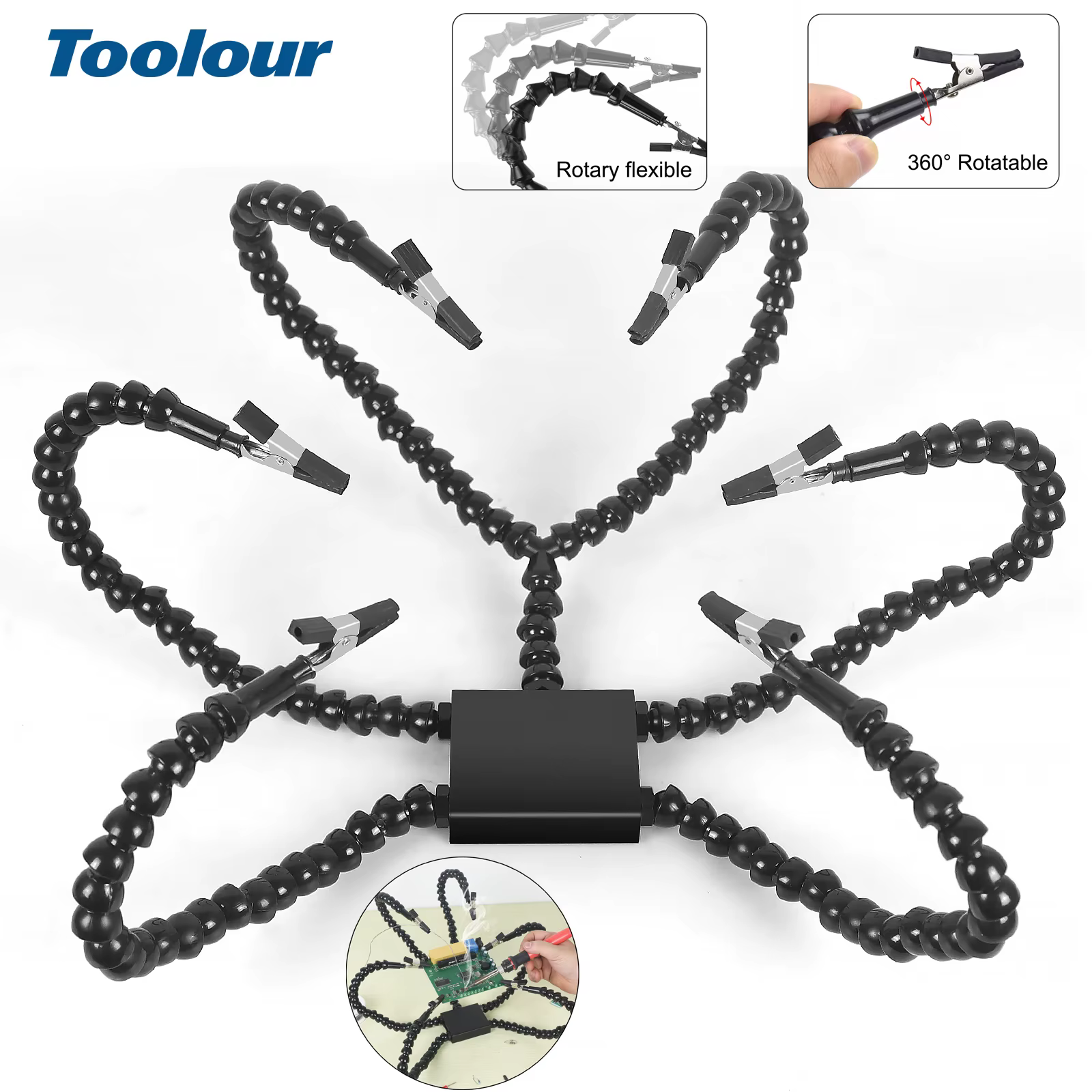 Toolour aide les mains Station de soudage Flexible