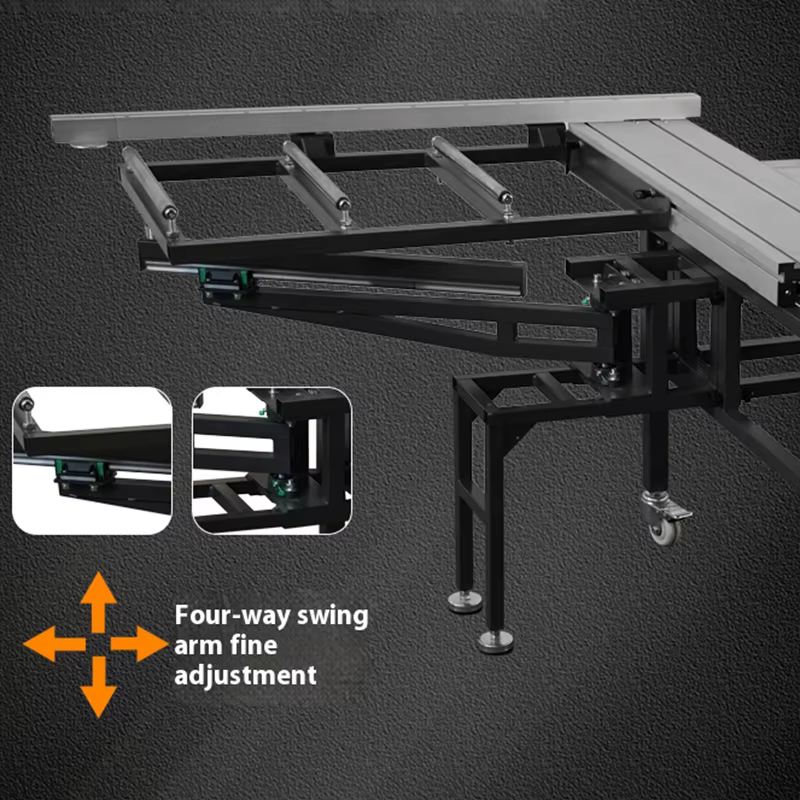Scie à table multifonctionnelle WJS600B pour le travail du bois avec rail de guidage