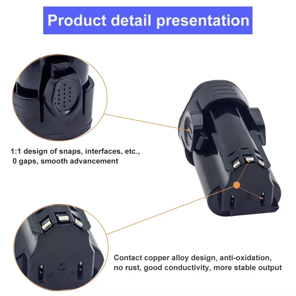 Batterie pour outil électrique Black & Decker 10.8/12V 3000mAh Batterij Ion
