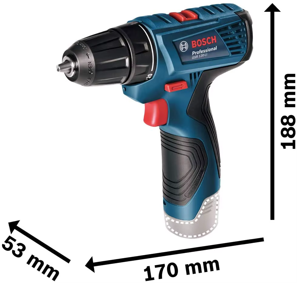 Bosch perceuse sans fil professionnelle GSR 120-LI 12V