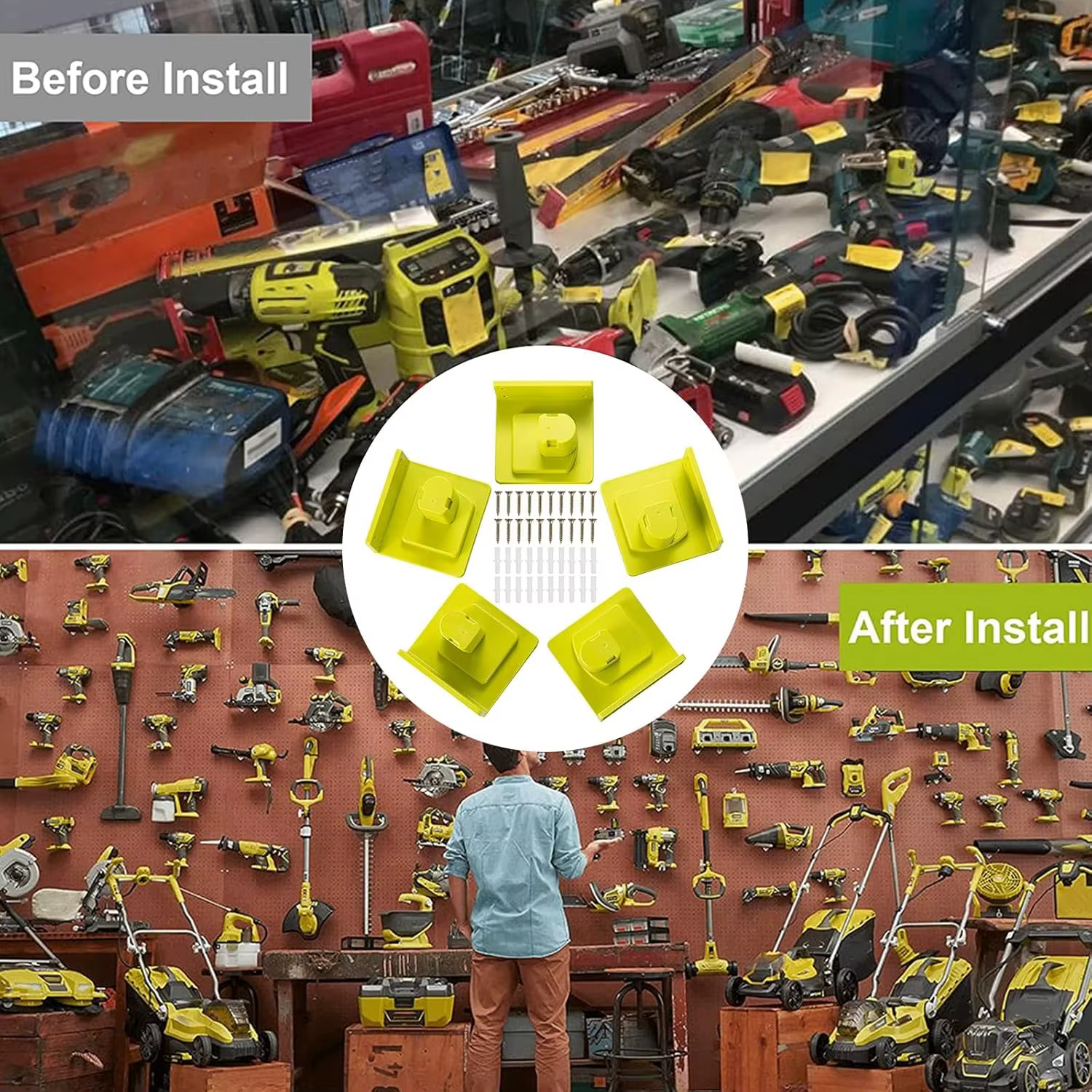 Lot de 10 supports de fixation pour outils de perçage compatibles