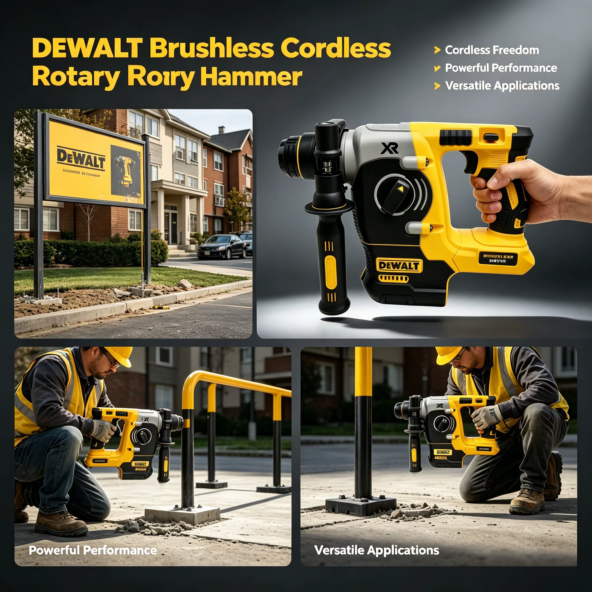 Marteau perforateur rotatif sans fil DEWALT DCH273 18V/20V MAX SDS PLUS L