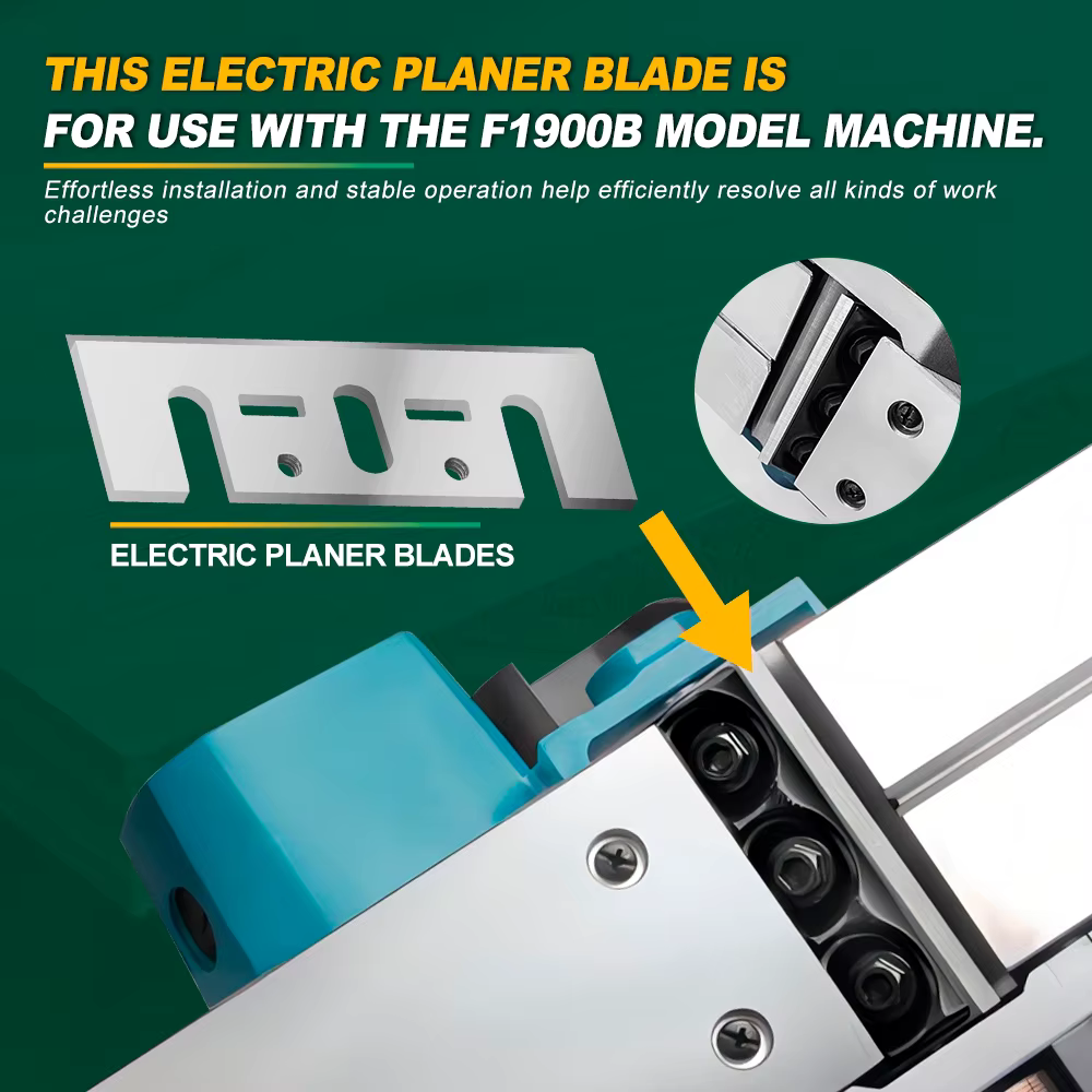 XCAN 2 pièces 82mm lames de raboteuse électrique HSS bord