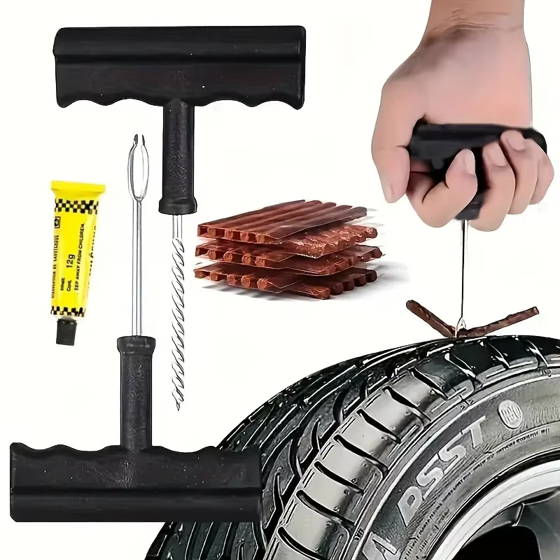 Outils essentiels de réparation de pneus de voiture et de moto, outils de réparation d'opathie, soyez prêt pour toute urgence!