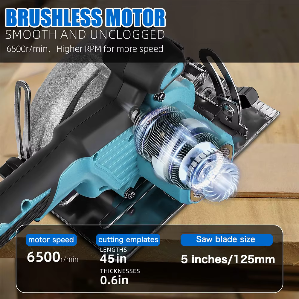 Makita-Scie circulaire électrique sans fil sans balais