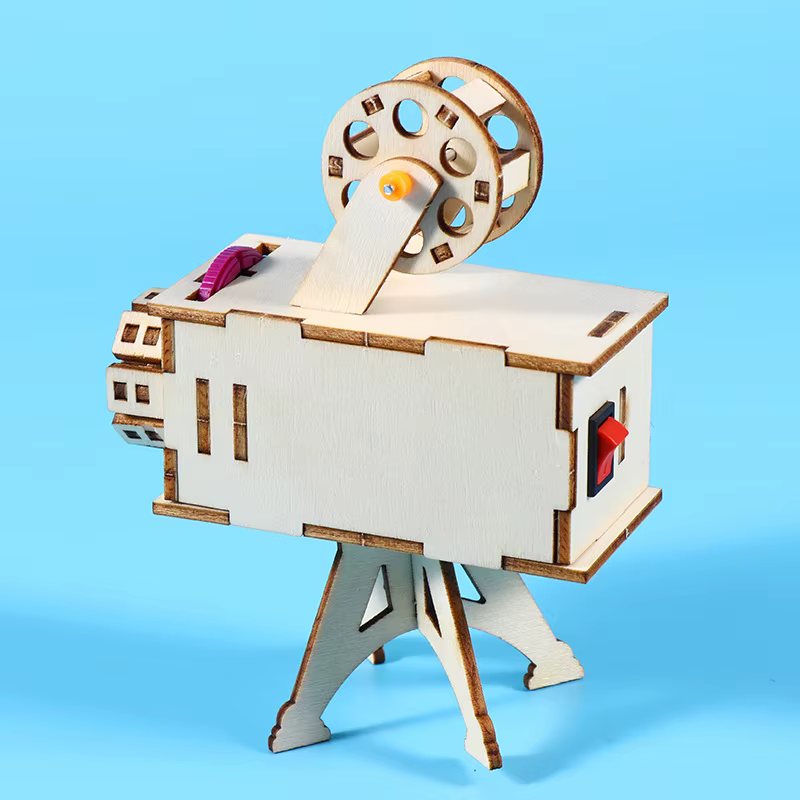 Kit de projet scientifique en bois, bricolage, jouet d'expérimentation scientifique, jouets d'apprentissage précoce pour enfants, cadeaux, projecteur d'anniversaire
