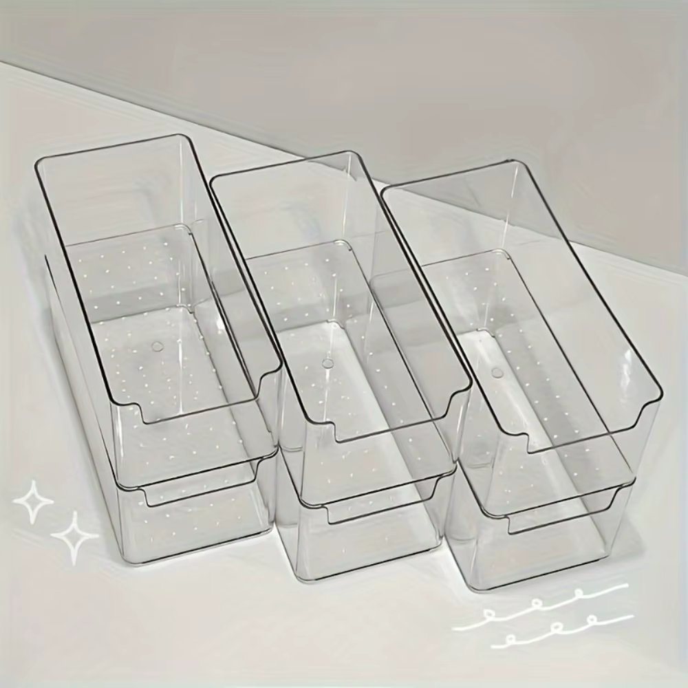 Boîte de rangement transparente multifonctionnelle-bureau de bureau Durable