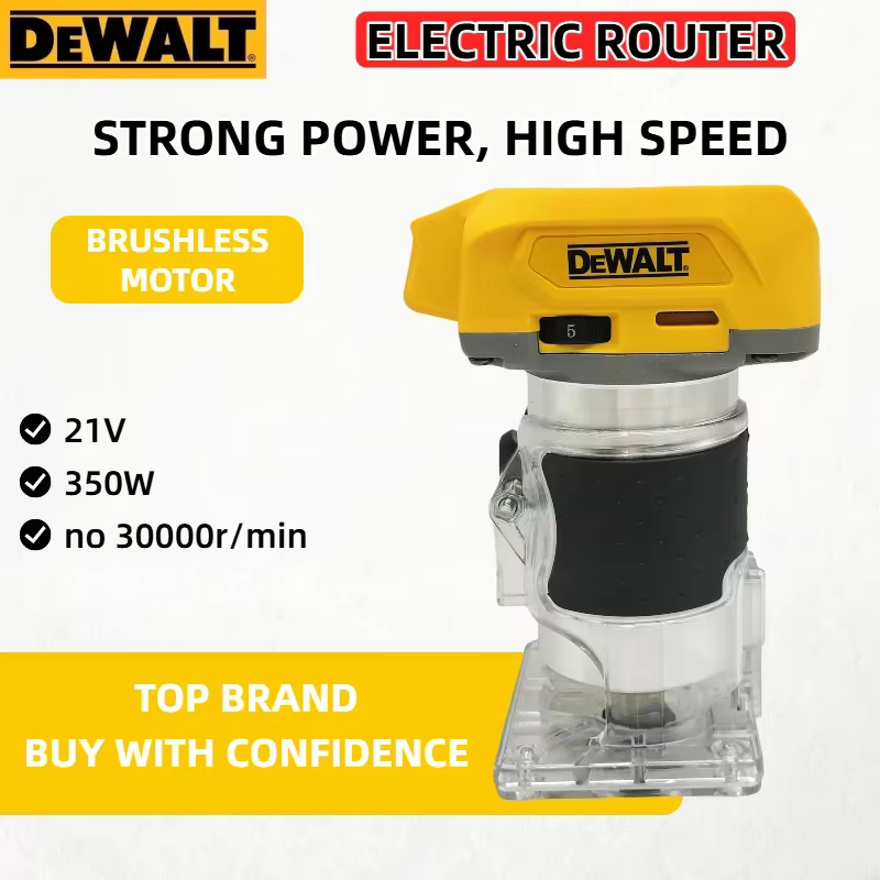 Routeur à bois sans fil Dewalt 33000 tr/min : Outil polyvalent sans fil conçu pour le rainurage