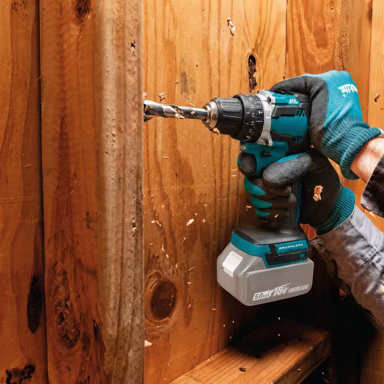 Pour Makita 13mm Chuck 18V LXT ® Perceuse-visseuse à percussion sans fil compacte lithium-ion 1/2'' à couple élevé