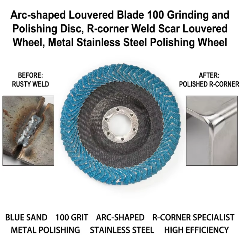 Disque à lamelles de polissage 100/115/125 mm pour meuleuse d'angle