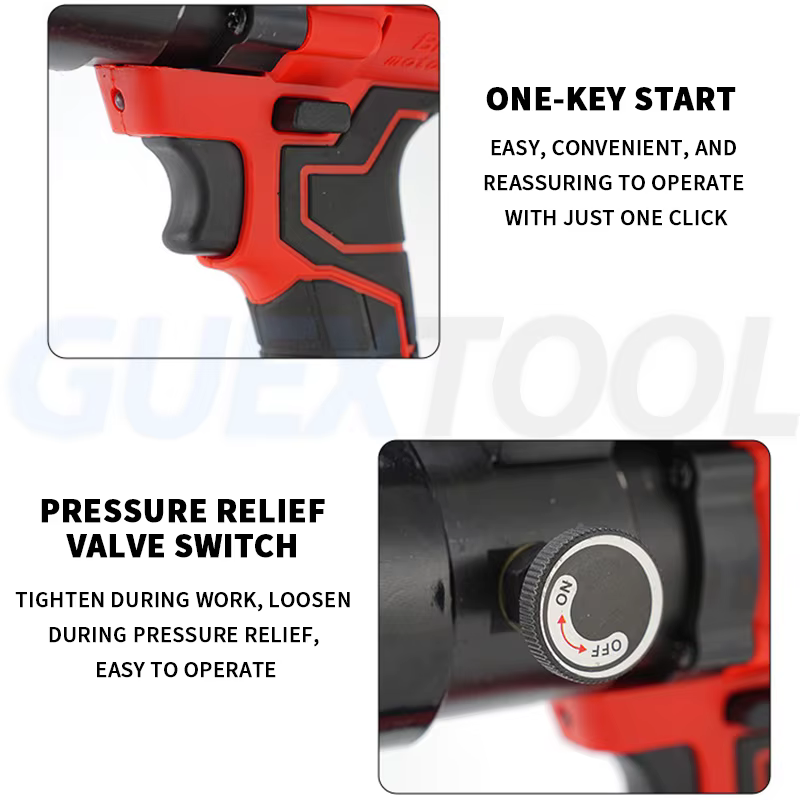 Outil de sertissage hydraulique électrique rechargeable à moteur sans balais pour bornes en cuivre