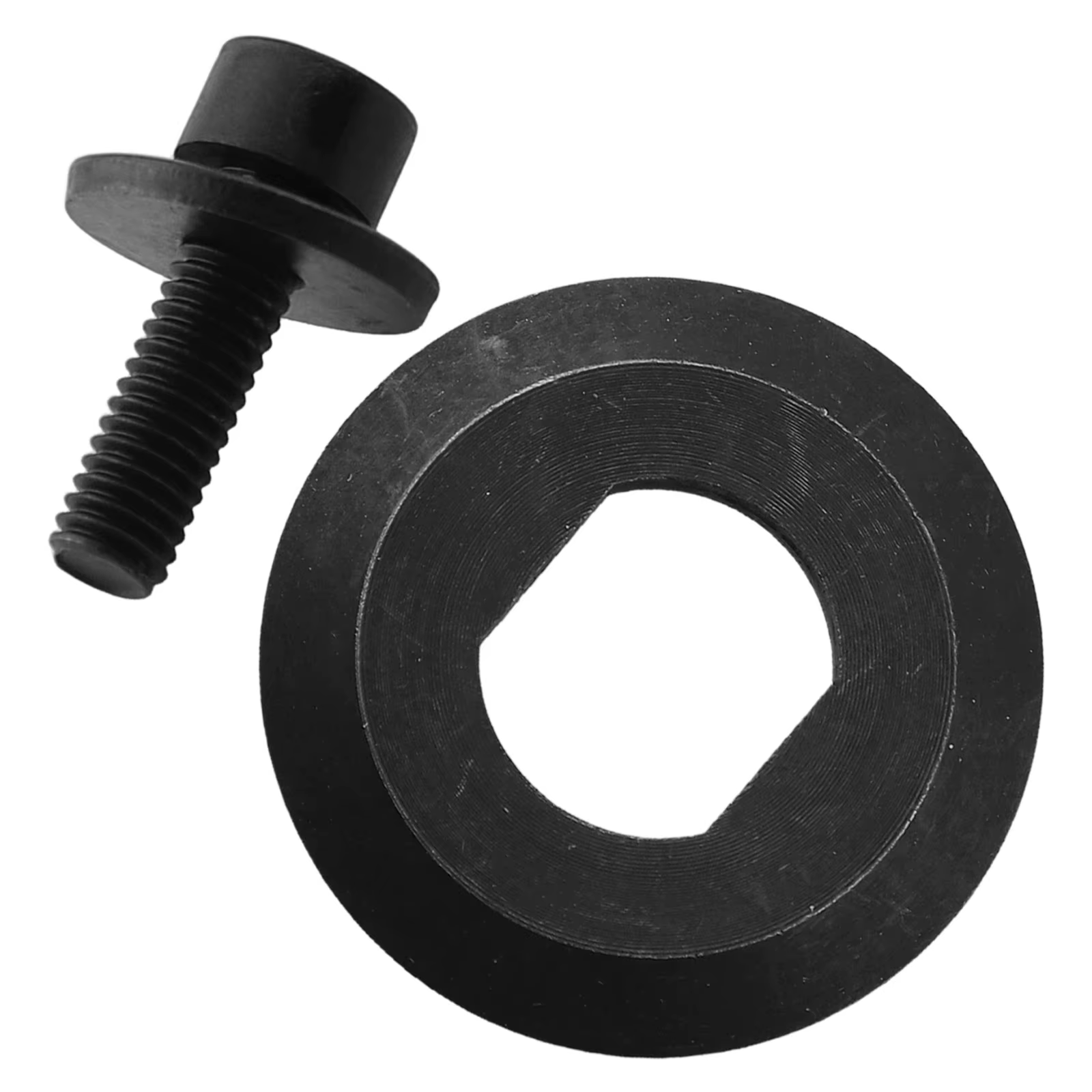 Rondelle à bride métallique pour assortiment d'outils, pièces de scie circulaire, boulon de serrage à lame noire, numéro de pièce 266133 – 3, pièces usinées de précision