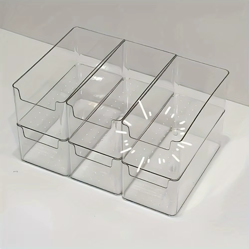 Boîte de rangement transparente multifonctionnelle-bureau de bureau Durable