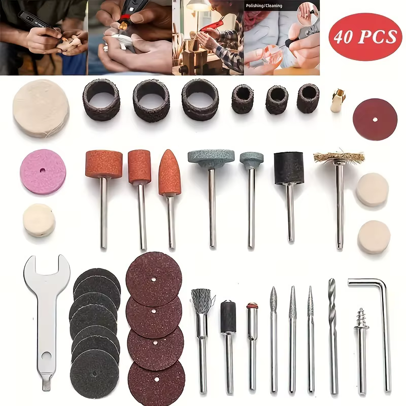 Kit d'accessoires pour outils rotatifs pour perceuses électriques