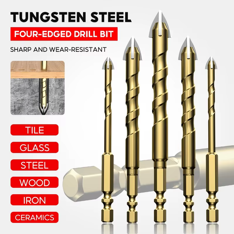 3-12mm Overlord foret carrelage ouvre-trou croix hexagonale