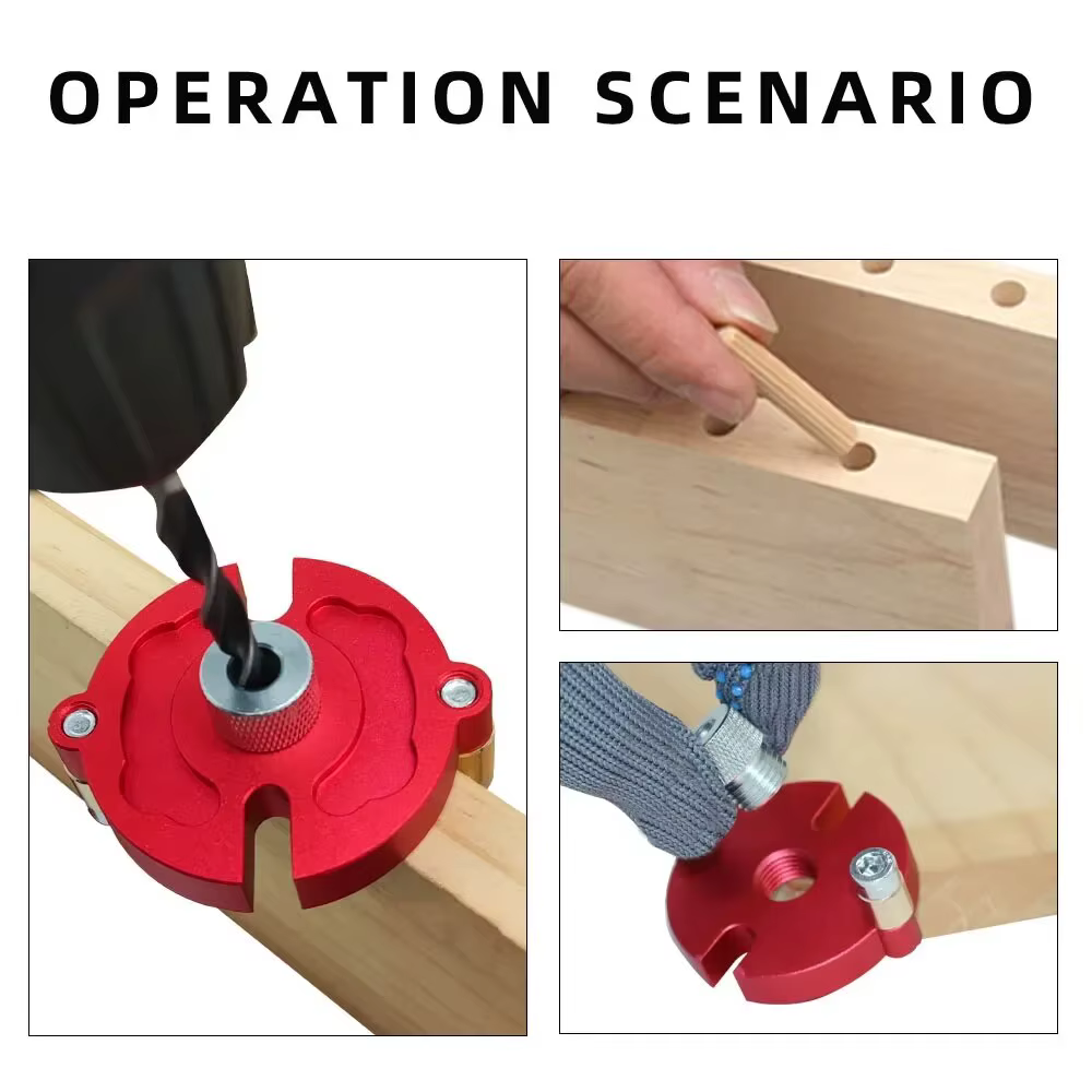 Kit de gabarit de cheville à épissure rapide avec douille métallique de 3 à 10mm