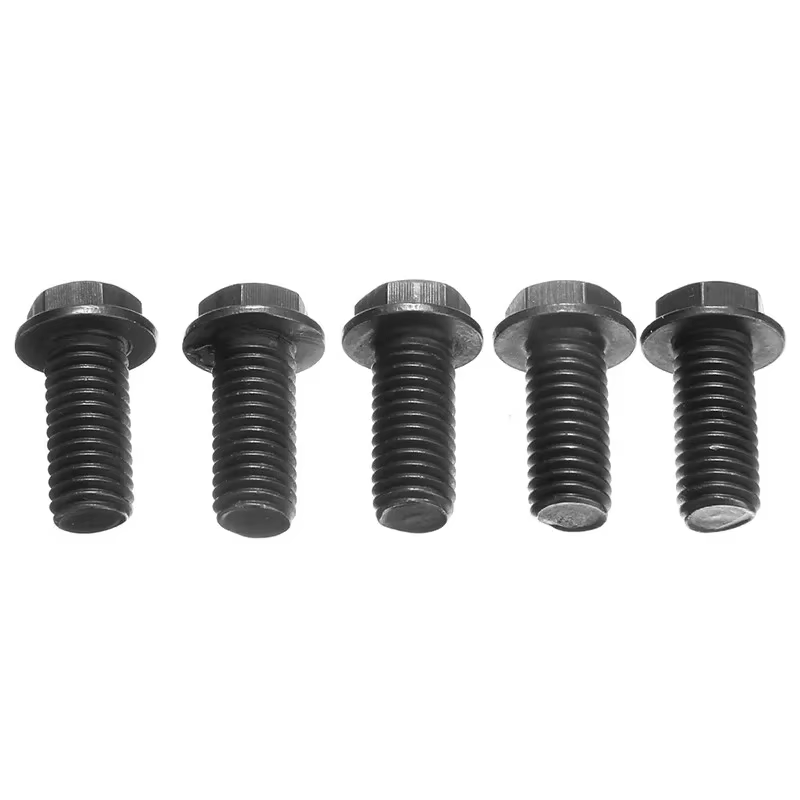 Lames de scie en métal, boulon M8 x 20 mm, filetage gauche, tête hexagonale, bride pour machines-outils de découpe, lame de scie noire, vis pour Ryob