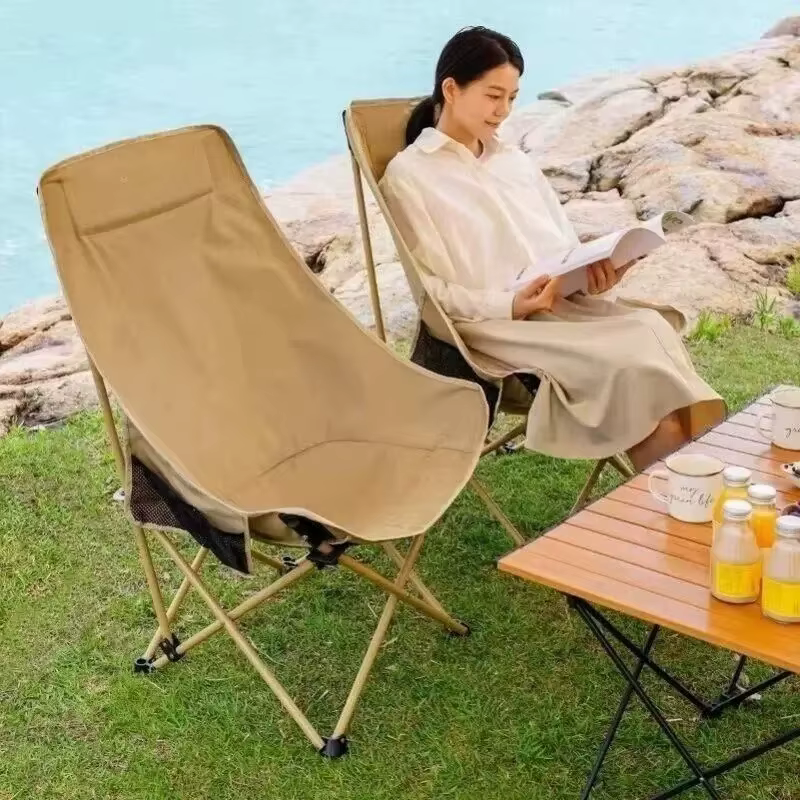 Chaise longue de terrasse ultralégère pour l'extérieur, accessoires de plage relaxants, transat de voyage, mobilier pour enfants