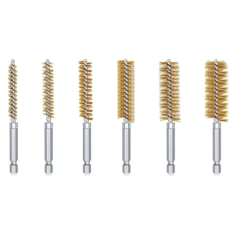 Brosse de nettoyage en fil torsadé en acier inoxydable pour perceuse électrique et visseuse à chocs