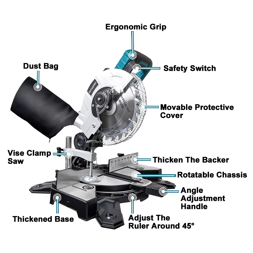 Makita – scie à onglet sans fil